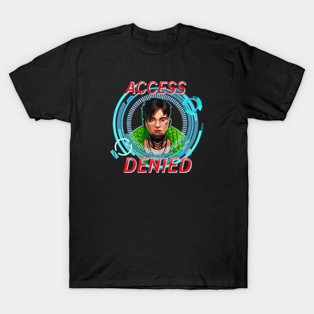 Crypto - Access Denied T-Shirt by Paul Draw